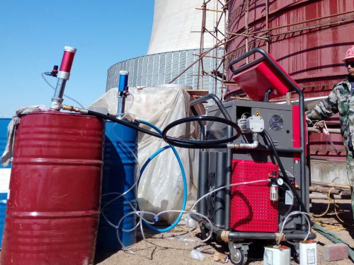 電廠水箱防腐施工聚脲噴涂機(圖1) 電廠水箱防腐施工聚脲噴涂機 H5800