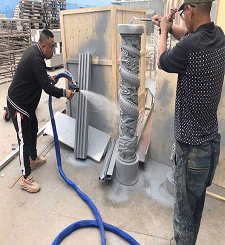 泡沫舞臺道具噴涂聚脲結實嗎(圖1) 泡沫舞臺道具噴涂聚脲結實嗎