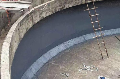 噴涂聚脲防水涂料有什么作用 泳池蓄水池防水(圖2) 蓄水池防噴涂聚脲防水涂料